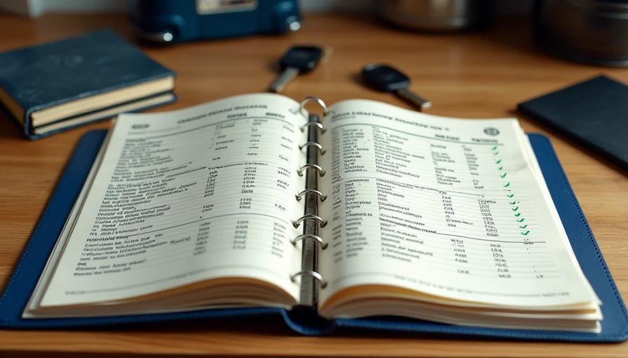 Thick maintenance records and inspection reports for high-mileage used cars