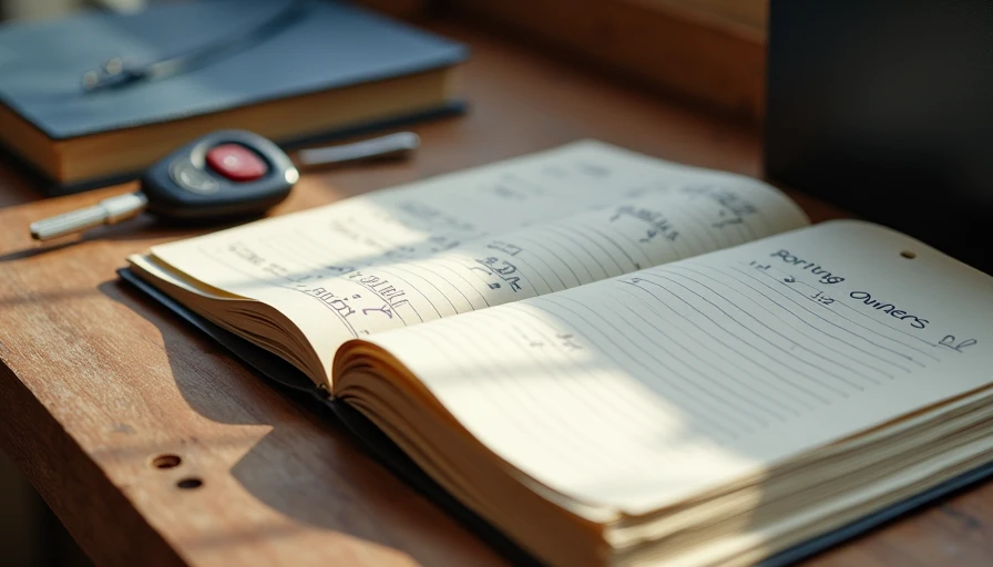Thick maintenance records representing trustworthy boring car owners