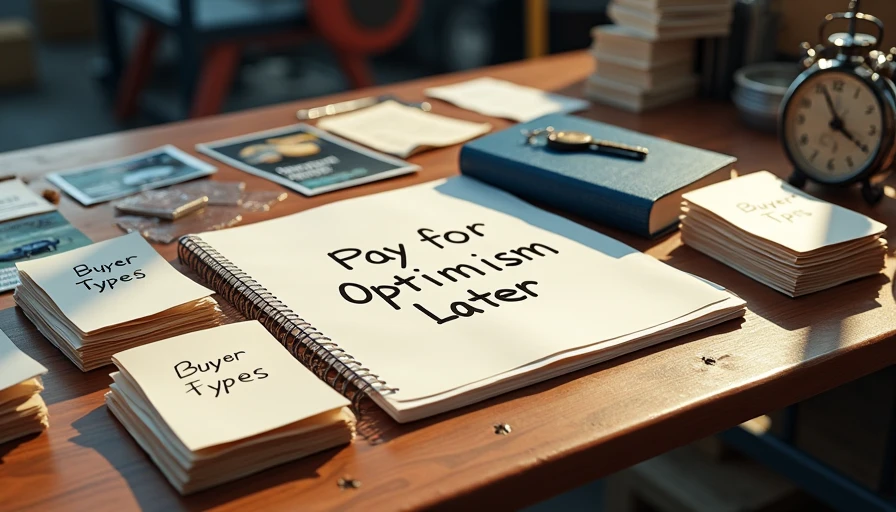 Buyer type receipts and notebook illustrating optimism in car purchases