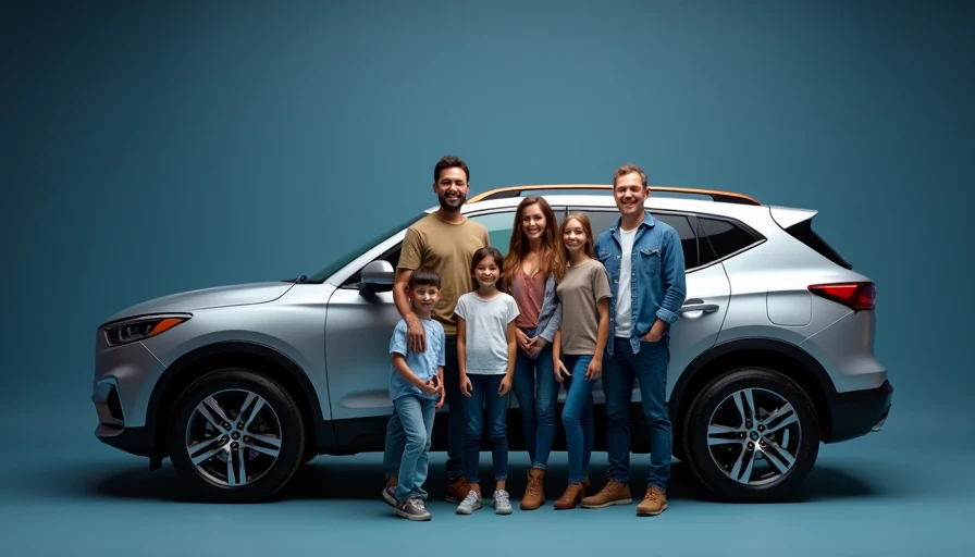 Visual context for large family used vehicle choices