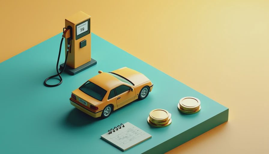 Illustration for used car fuel cost over long ownership